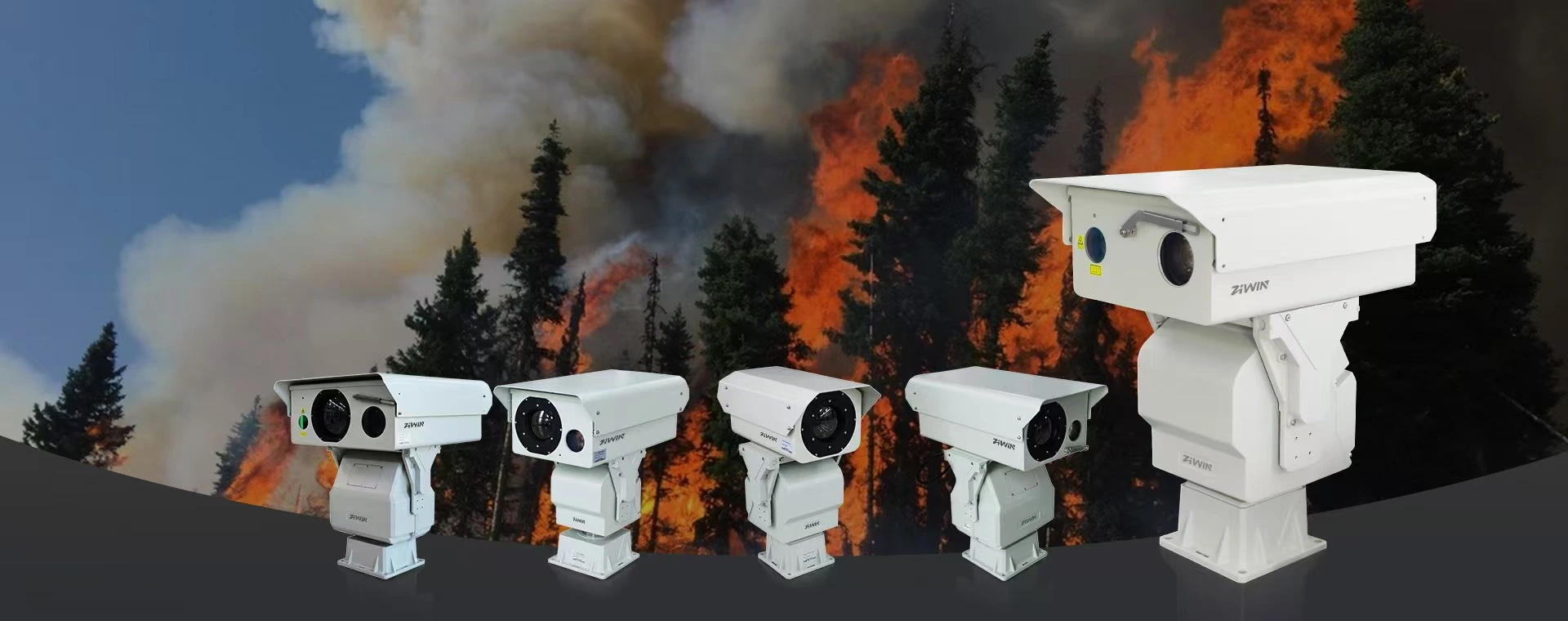 Widzialna i termowizyjna kamera PTZ HD