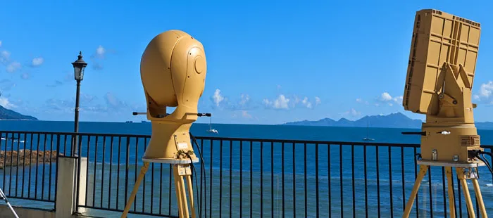 Aplikacja kamery CCTV do nadzoru morskiego