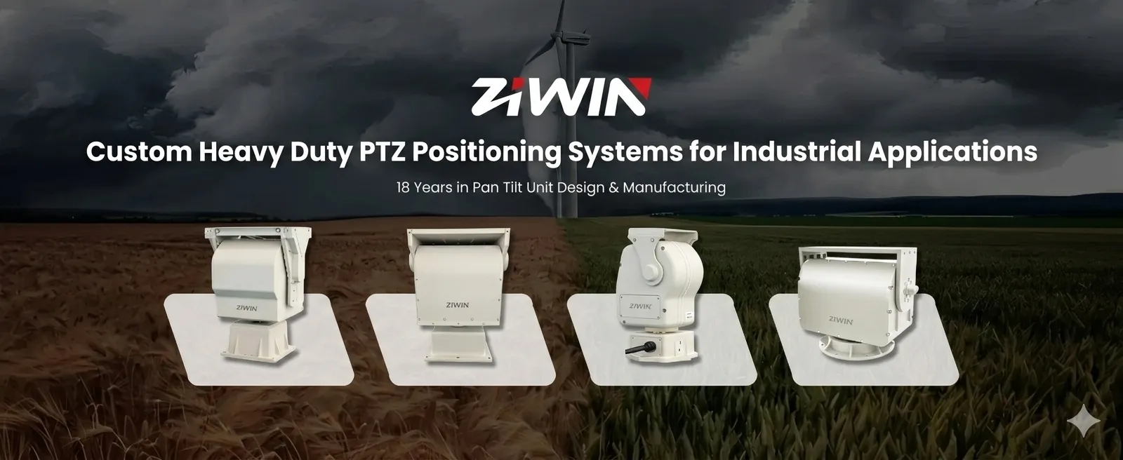 Heavy Duty Pan Tilt Head & Positioner (50kg - 200kg ładunku)